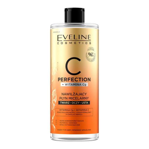Miniaturka artykułu - EVELINE C Perfection Nawilżający płyn micelarny 3w1, 500ml
