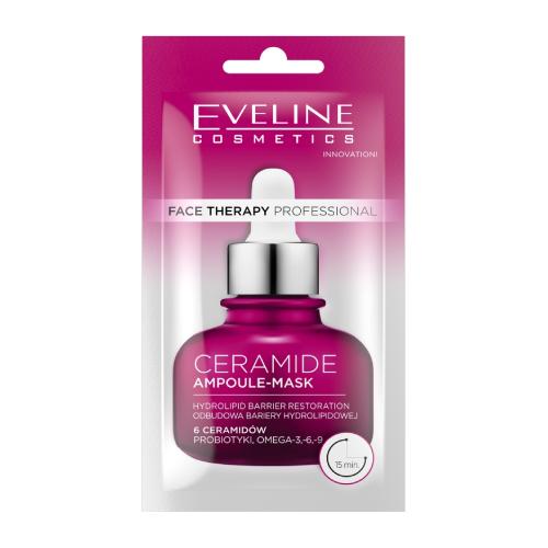 Miniaturka artykułu - EVELINE Face Therapy Professional Maska-ampułka odbudowująca barierę hydrolipidową z Ceramidami, 8ml