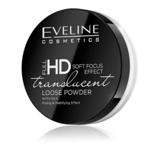 Miniaturka artykułu - EVELINE Full HD Soft Focus Effect Translucent Puder sypki transparentny, 6g BRAK OPAKOWANIA 