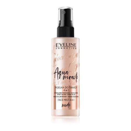 Miniaturka artykułu - EVELINE Glow and Go! Aqua Miracle 4w1 mgiełka utrwalająca do twarzy 01 Nude, 110ml