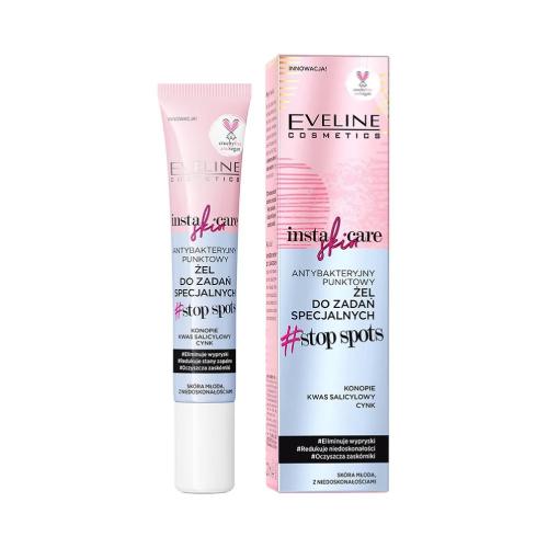 Miniaturka artykułu - EVELINE Insta Skin Care Antybakteryjny punktowy żel do zadań specjalnych, 20ml