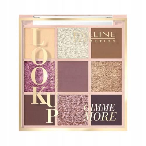 Miniaturka artykułu - EVELINE Look up Paleta do oczu 9 cieni do powiek Gimme More, 10.8g