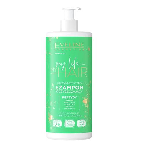 Miniaturka artykułu - EVELINE My Life My Hair enzymatyczny Szampon do włos&oacute;w oczyszczający, 500ml