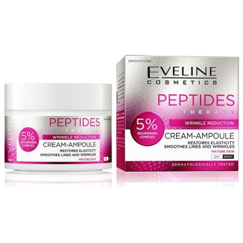 Miniaturka artykułu - EVELINE Peptydy Therapy Krem-Ampułka odżywczy, 50ml
