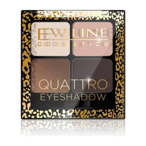 Miniaturka artykułu - EVELINE Quattro Eyeshadow Paleta cieni do powiek 09