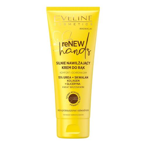 Miniaturka artykułu - EVELINE Renew Hands Silnie nawilżający krem do rąk Kwiat Brzoskwini, 75ml
