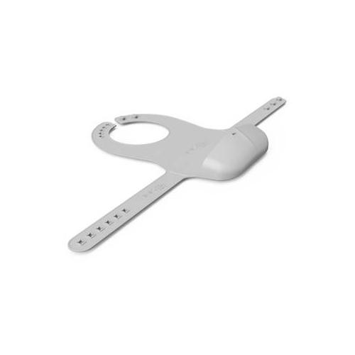 Miniaturka artykułu - Everyday Baby Śliniak silikonowy z kieszonką szary