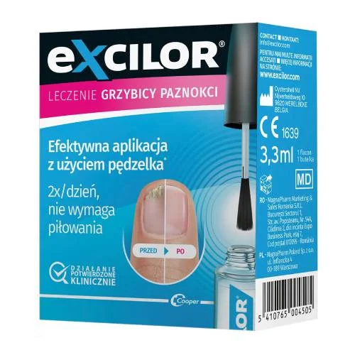 Miniaturka artykułu - Excilor Leczenie grzybicy paznokci 3,3 ml