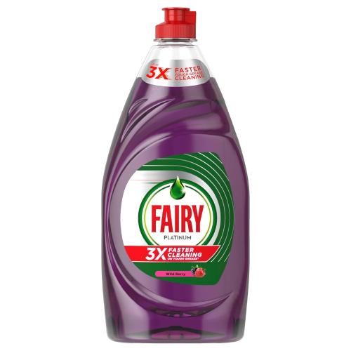 Miniaturka artykułu - Fairy Platinum Płyn do mycia naczyń Owoce leśne, 820 ml