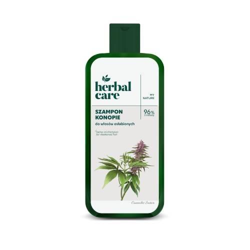 Miniaturka artykułu - Farmona Herbal Care Szampon do włos&oacute;w osłabionych Konopie, 330 ml