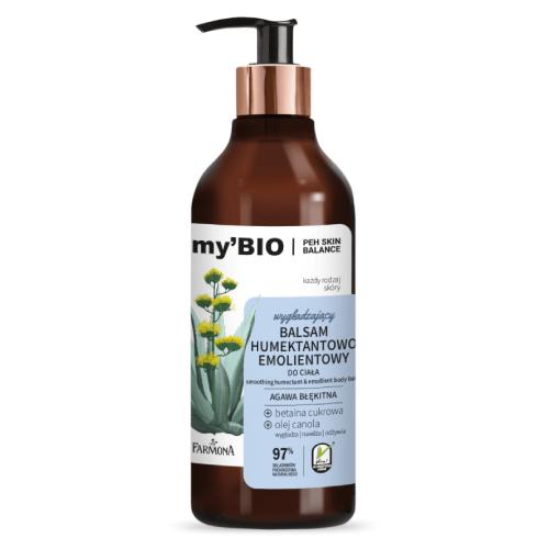 Miniaturka artykułu - FARMONA my'BIO Wygładzający balsam do ciała humektantowo-emolientowy, 400ml