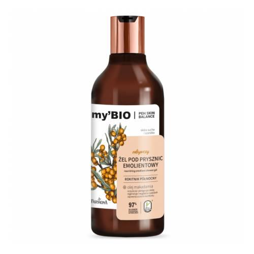 Miniaturka artykułu - FARMONA my&rsquo;BIO Emolientowy żel pod prysznic odżywczy, 500ml
