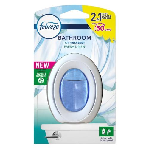 Miniaturka artykułu - Febreze Odświeżacz powietrza Bathroom Fresh Linen, 7,5ml