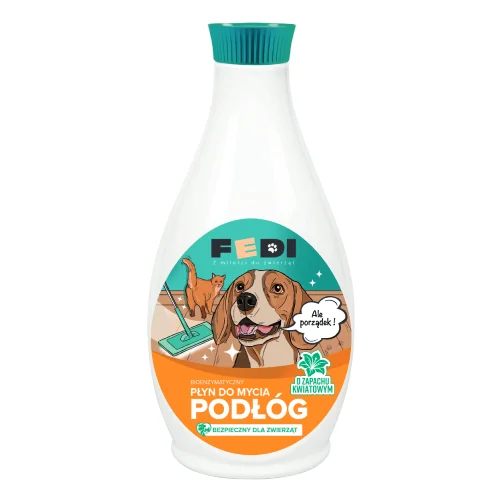 Miniaturka artykułu - Fedi Bioenzymatyczny płyn do mycia podł&oacute;g Kwiatowy, 1,3 l