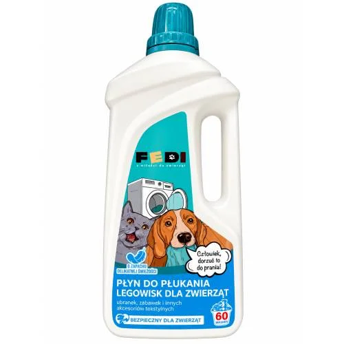 Miniaturka artykułu - Fedi Płyn do płukania legowisk, ubranek i innych akcesori&oacute;w tekstylnych, 1,5 l