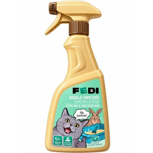 Miniaturka artykułu - Fedi Płyn przedłużający świeżość kuwet i klatek, 500 ml