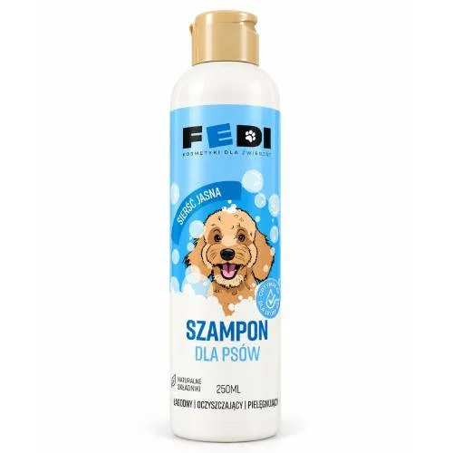 Miniaturka artykułu - Fedi Szampon dla ps&oacute;w Sierść jasna, 250 ml