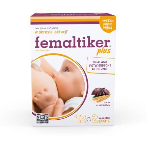 Miniaturka artykułu - Femaltiker plus smak czekoladowy, 14 sasz. - suplement dla kobiet w okresie laktacji