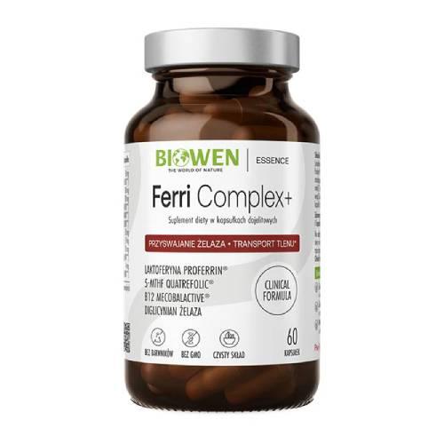 Miniaturka artykułu - Biowen Ferri Complex+, 60 kaps. - suplement diety z żelazem