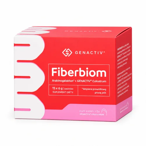 Miniaturka artykułu - GENACTIV Fiberbiom z czarną porzeczką, 15 sasz.