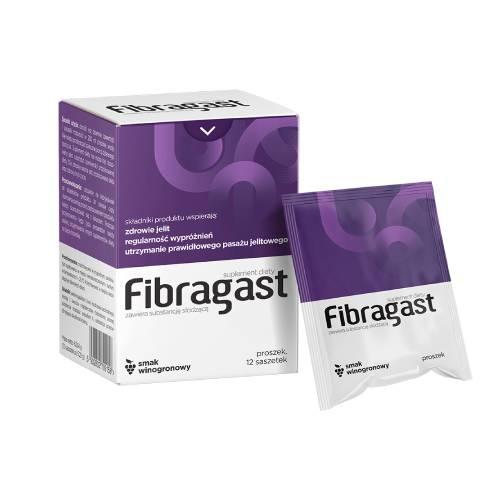Miniaturka artykułu - Fibragast proszek, 12 sasz.