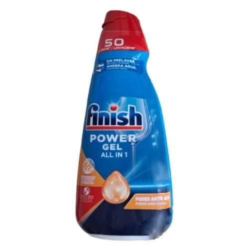 Miniaturka artykułu - Finish Power Gel All In 1 Żel do mycia naczyń w zmywarce, 1 l USZKODZONY KOREK