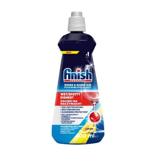 Miniaturka artykułu - Finish Lemon Płyn nabłyszczający do zmywarki, 400 ml