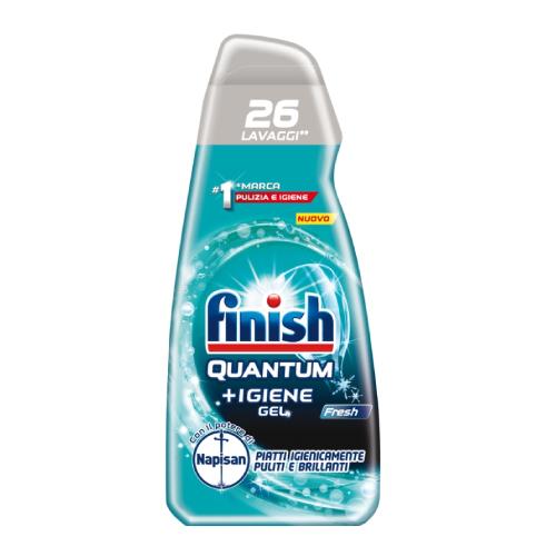 Miniaturka artykułu - FINISH Quantum +Igiene AllinOne żel do zmywarki, 560ml