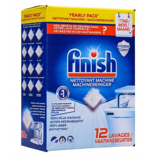 Miniaturka artykułu - finish Tabletki do czyszczenia zmywarki, 12 szt.