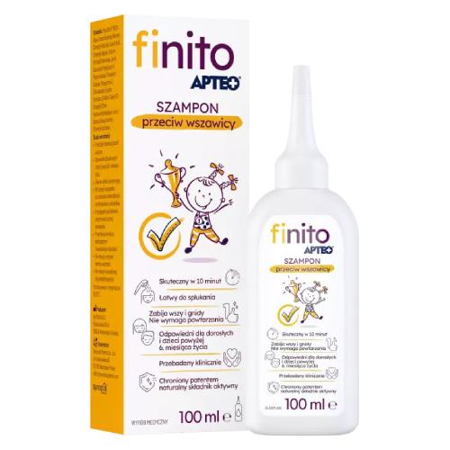Miniaturka artykułu - Finito Apteo Szampon przeciw wszawicy, 100 ml