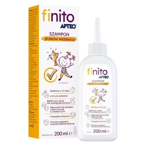 Miniaturka artykułu - Finito Apteo Szampon przeciw wszawicy, 200 ml