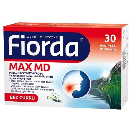 Miniaturka artykułu - FIORDA MAX MD, 30 pastylek do ssania
