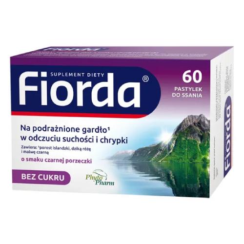 Miniaturka artykułu - Fiorda o smaku czarnej porzeczki - 60 pastylek
