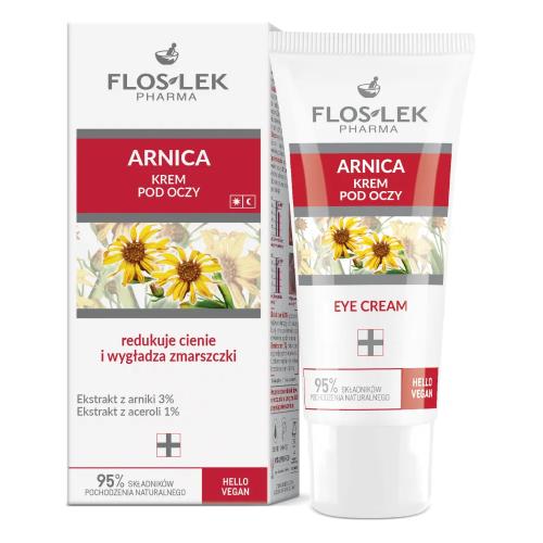 Miniaturka artykułu - FLOS-LEK ARNICA Krem pod oczy arnikowy, 30ml