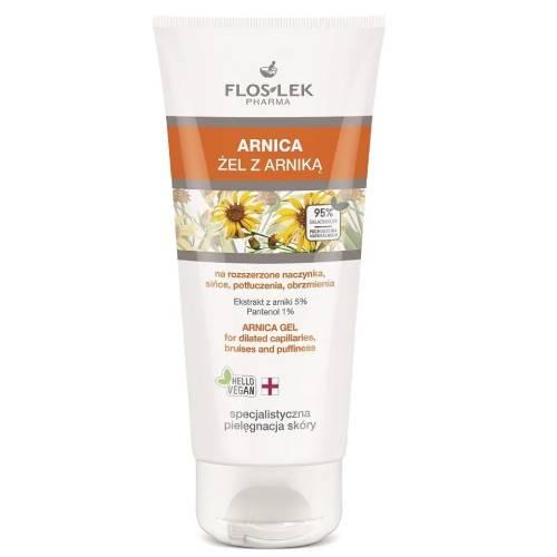 Miniaturka artykułu - FLOS-LEK ARNICA Żel arnikowy na rozszerzone naczynka, sińce, potłuczenia, obrzmienia, 200ml