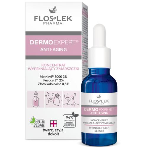Miniaturka artykułu - FLOS-LEK DERMO EXPERT ANTI-AGING Koncentrat wypełniający zmarszczki, 30ml