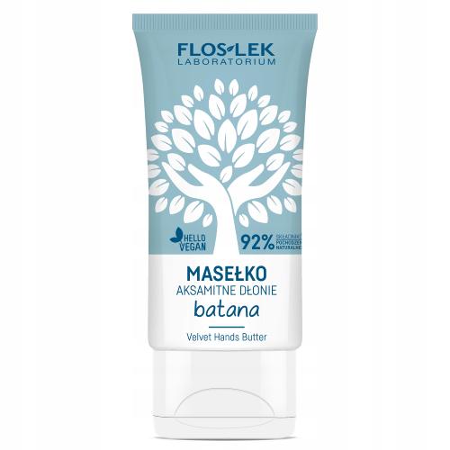 Miniaturka artykułu - FLOS-LEK Masełko do rąk Aksamitne dłonie - batana, 50ml