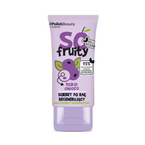 Miniaturka artykułu - FLOS-LEK SO FRUITY! Sorbet do rąk dzikie owoce Regenerujący, 50ml