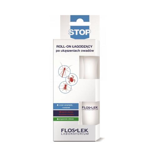 Miniaturka artykułu - FLOS-LEK STOP Roll-On Łagodzący po ukąszeniach owad&oacute;w, 15ml