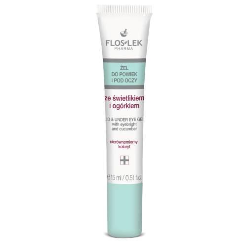 Miniaturka artykułu - FLOS-LEK Żel do powiek i pod oczy świetlik/og&oacute;rek, 15ml