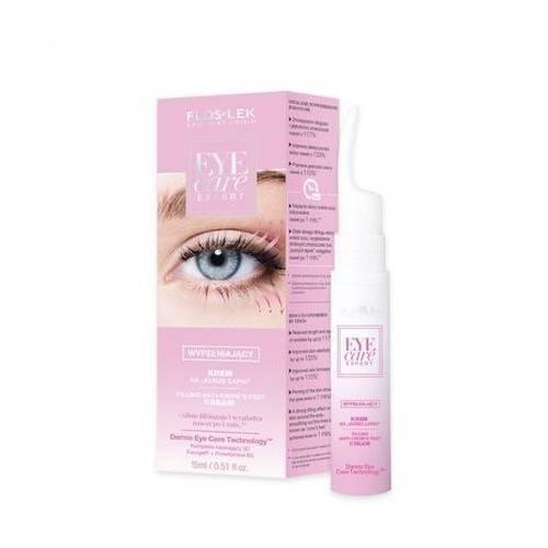 Miniaturka artykułu - FLOSLEK EYE CARE Krem wypełniający pod oczy na kurze łapki, 15 ml