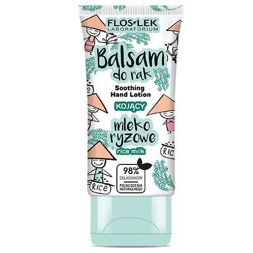 Miniaturka artykułu - FLOSLEK HAND CARE Balsam do rąk kojący mleko ryżowe, 40 ml