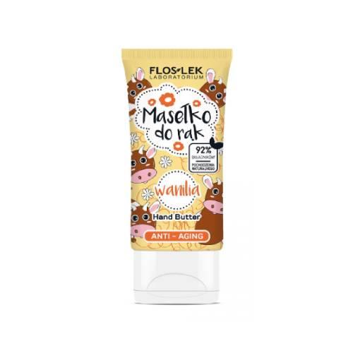 Miniaturka artykułu - FLOS-LEK HAND CARE Masełko do rąk anti-aging Wanilia, 50ml