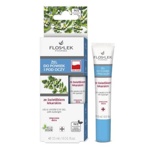 Miniaturka artykułu - Floslek Żel pod oczy świetlik, 15 ml