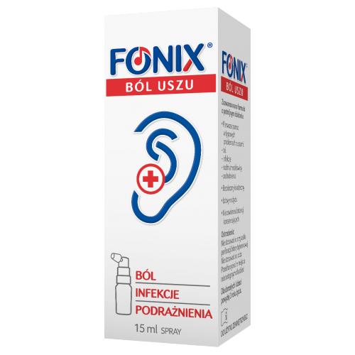 Miniaturka artykułu - Fonix B&oacute;l Uszu Spray do uszu, 15 ml