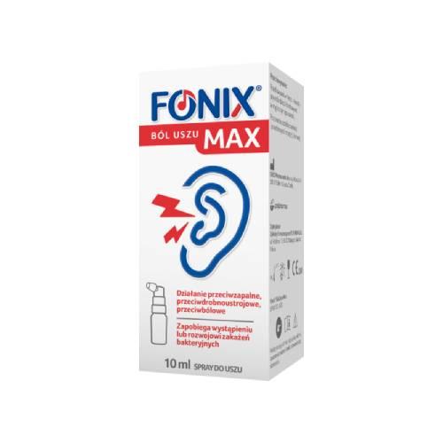 Miniaturka artykułu - Fonix B&oacute;l Uszu Max spray do uszu, 10 ml