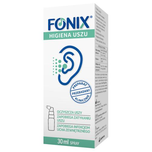 Miniaturka artykułu - Fonix Higiena uszu spray, 30 ml - spray do higieny uszu