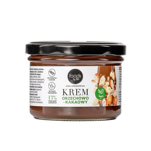 Miniaturka artykułu - FOODS BY ANN Krem orzechowo-kakaowy 13% Bez cukru, 220g