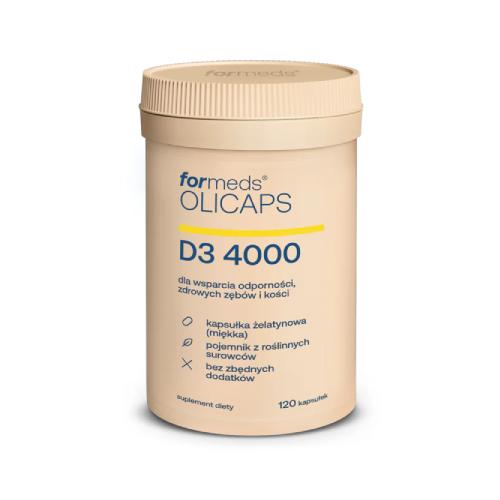 Miniaturka artykułu - FORMEDS Olicaps D3 4000, 120kaps.
