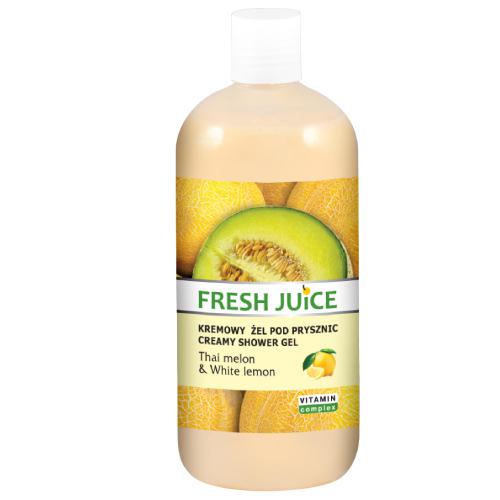 Miniaturka artykułu - FRESH JUICE Kremowy żel pod prysznic Thai melon & White melon - 500 ml